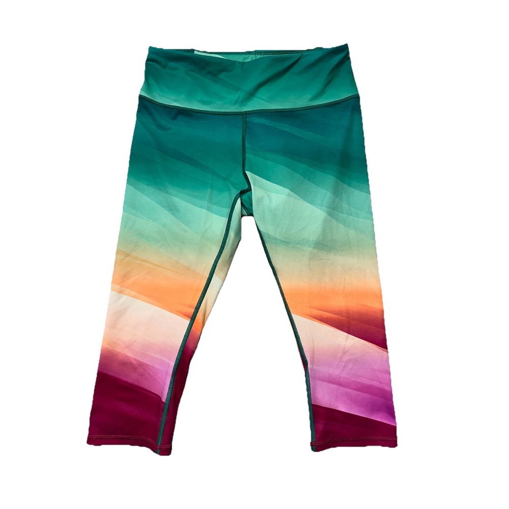 DSG Prisma Print Colorful Capri Leggings Workout Athletic‎ Wear L Large
